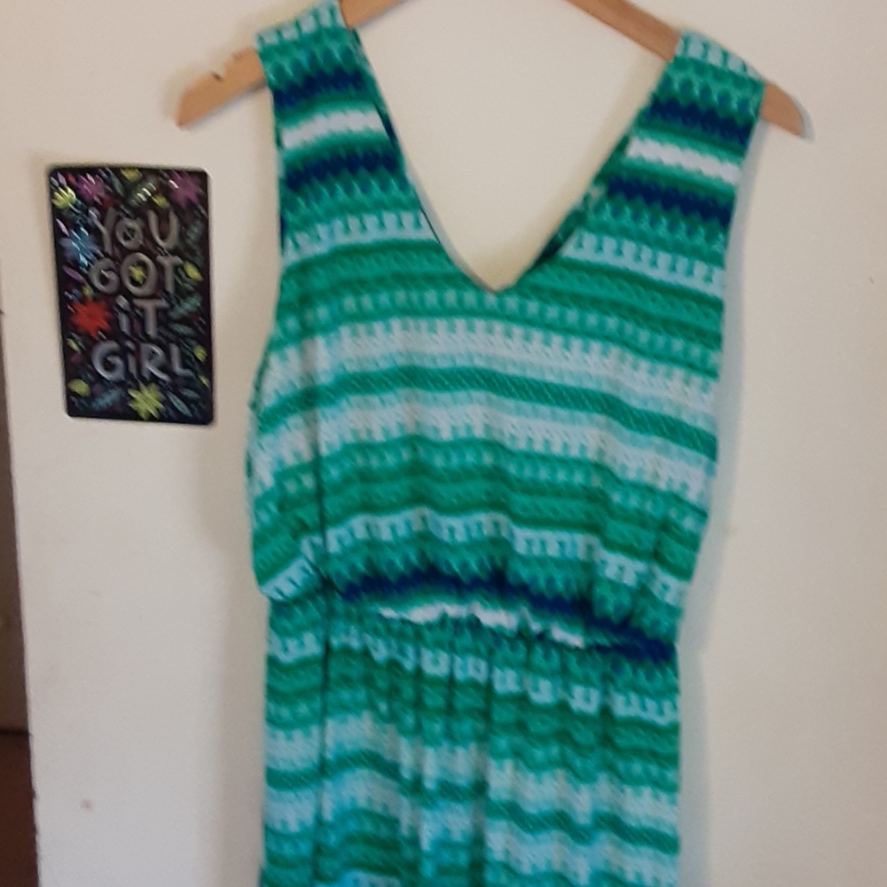 Turquoise Maxi Dress - Picture 4 of 4